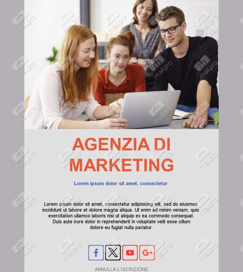 Template Email Orari Palestra	