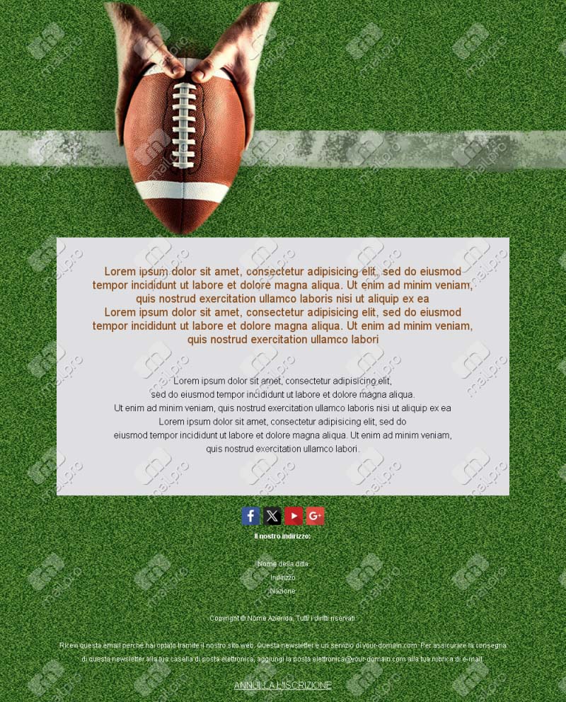 Football Americano Esclusivo