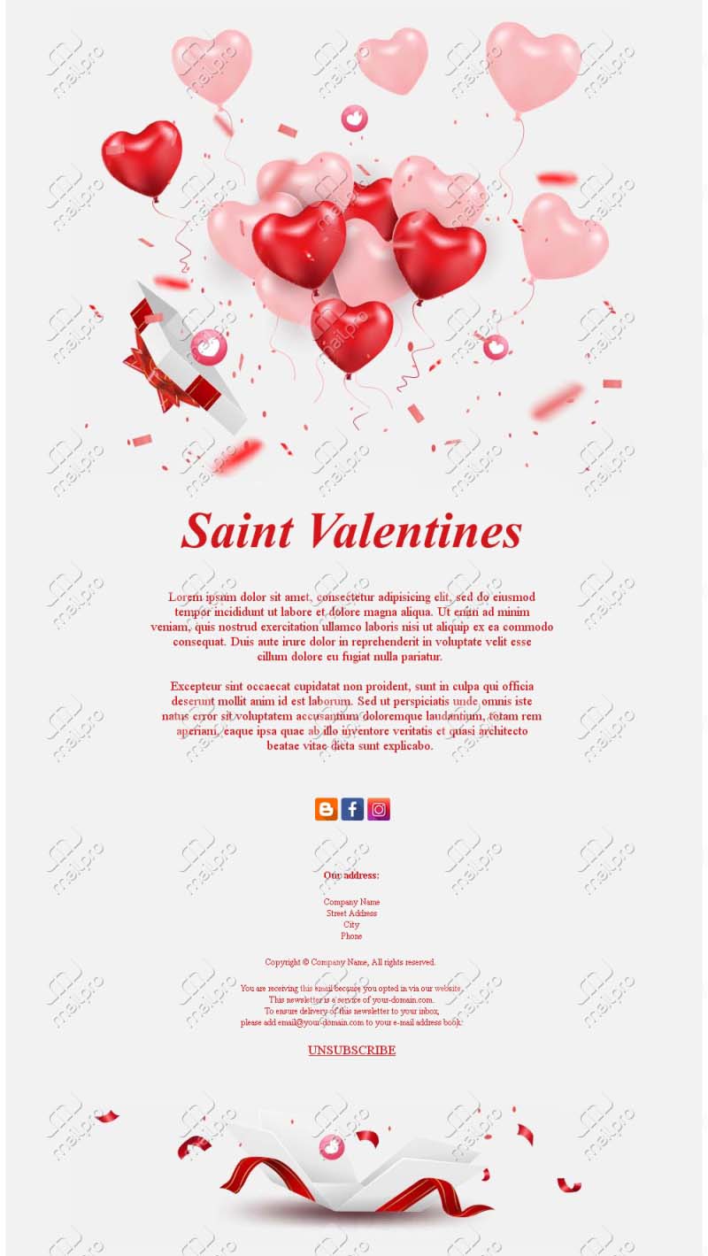 Biglietti di San Valentino