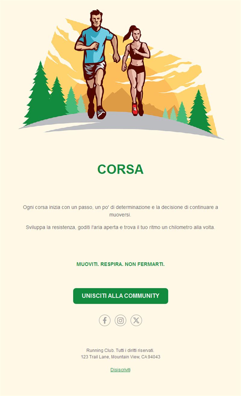 Energizing Running Event Templates
