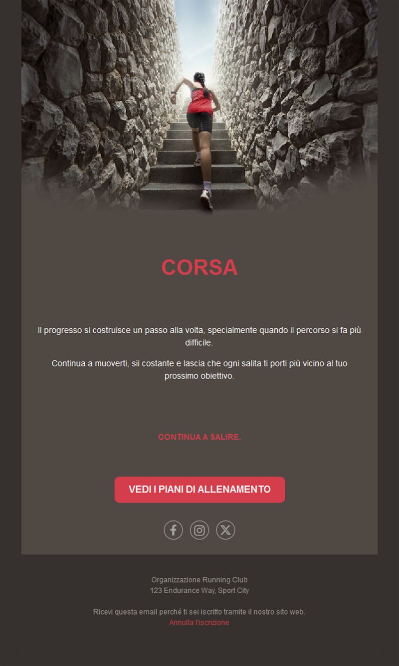 Energizing Running Event Templates