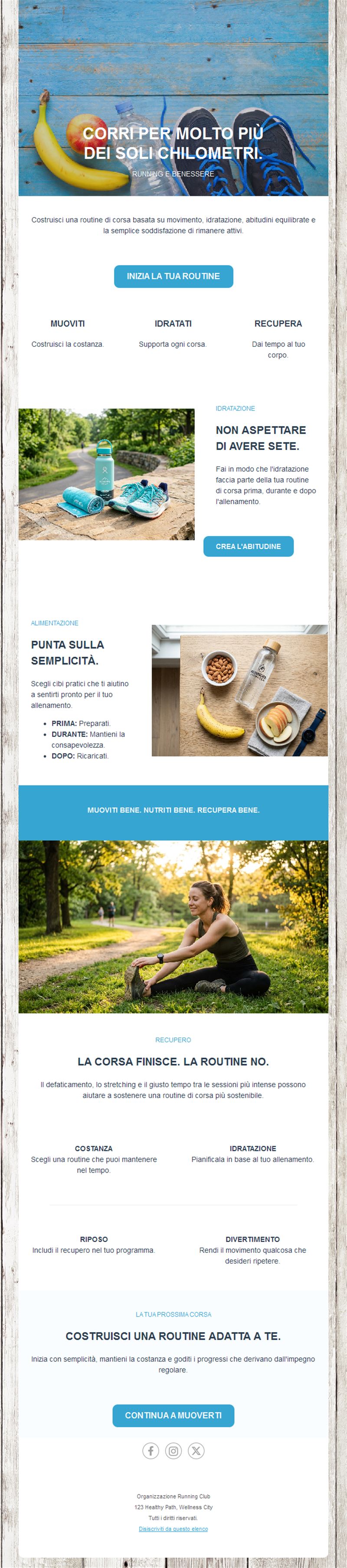 Energizing Running Event Templates