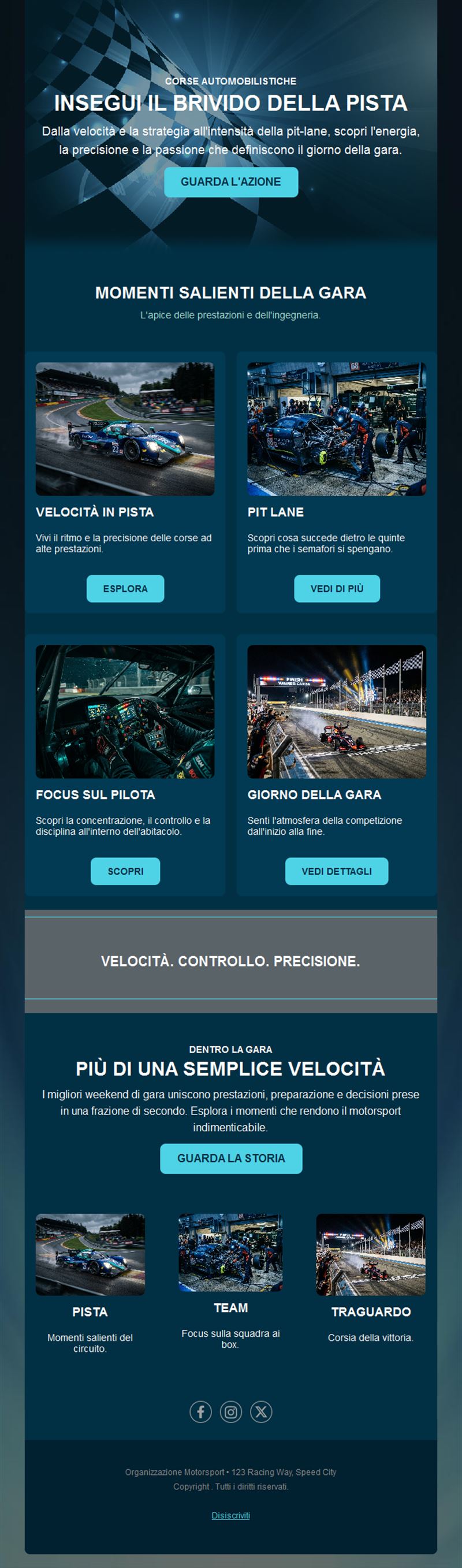 Newsletter highlights gara di endurance