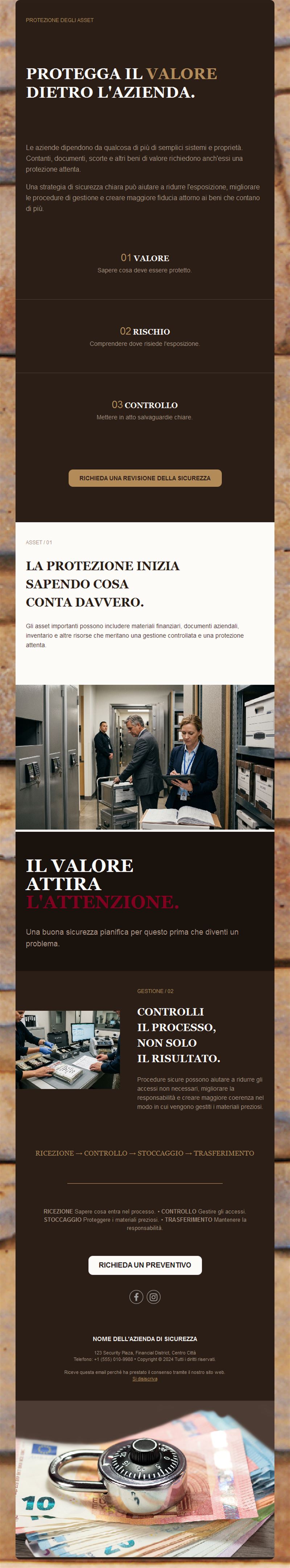 Email di protezione dei beni aziendali
