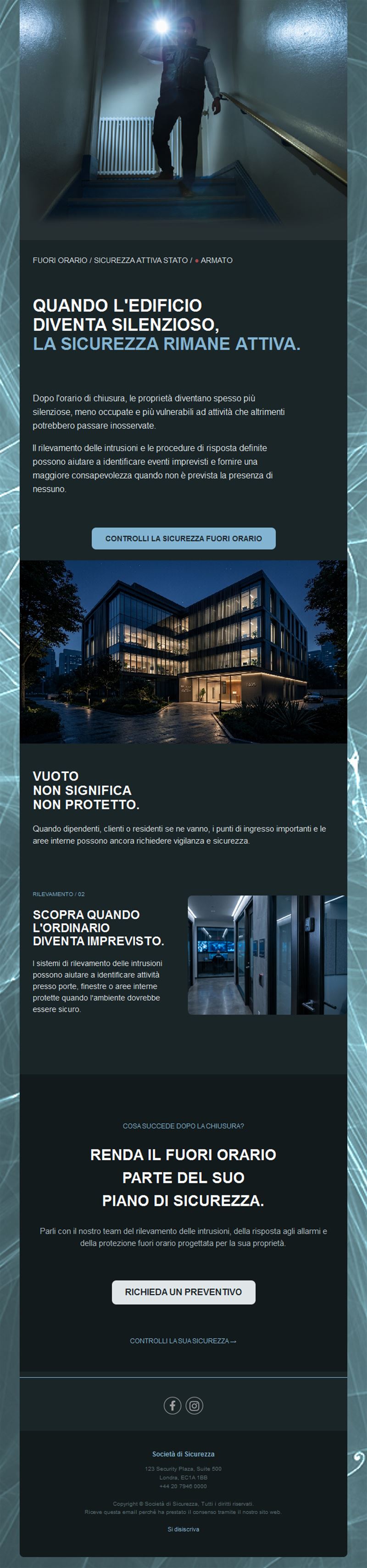 Email di vigilanza fuori orario