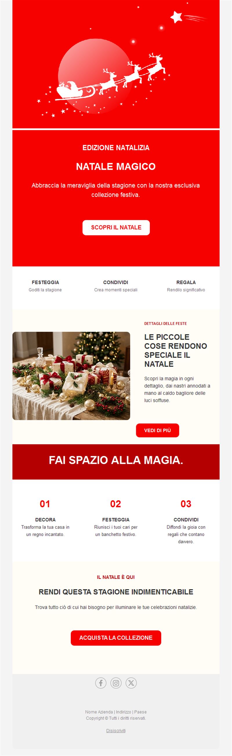 Christmas Celebration Email