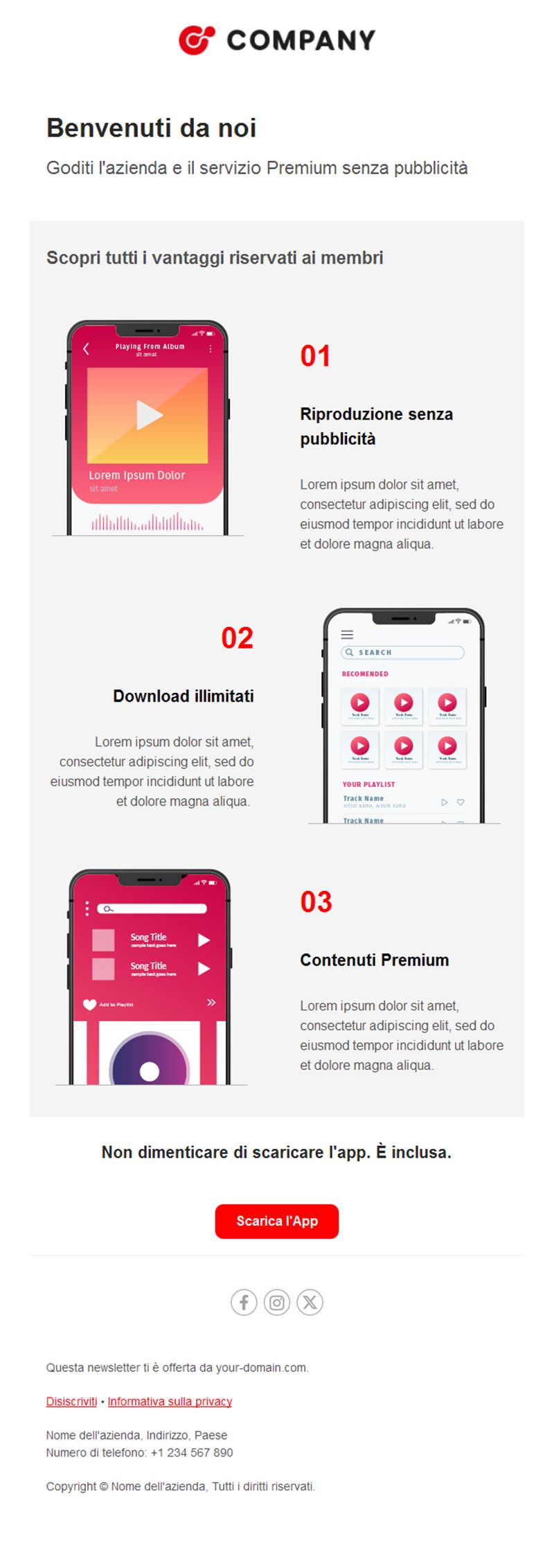 Warm Welcome Email Template