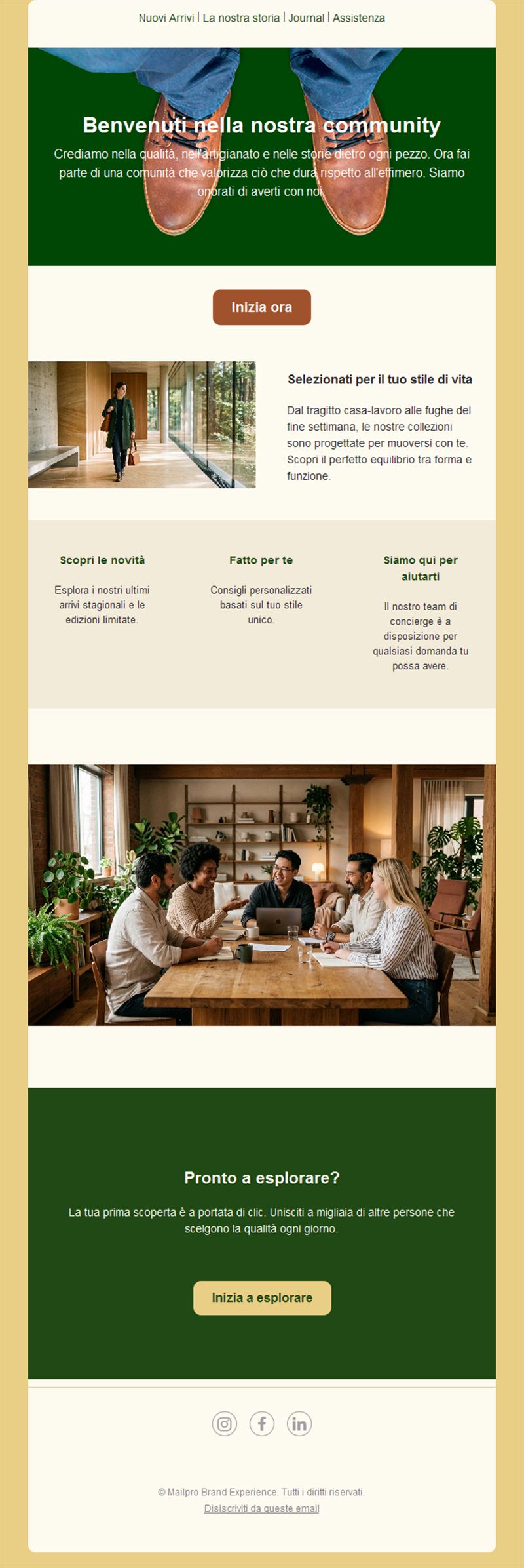 Welcome Email Newsletter