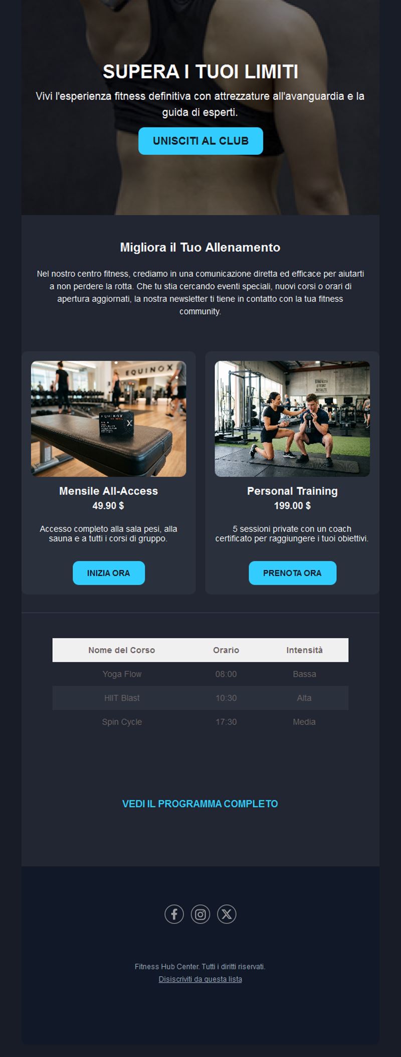 Health & Fitness Emails
