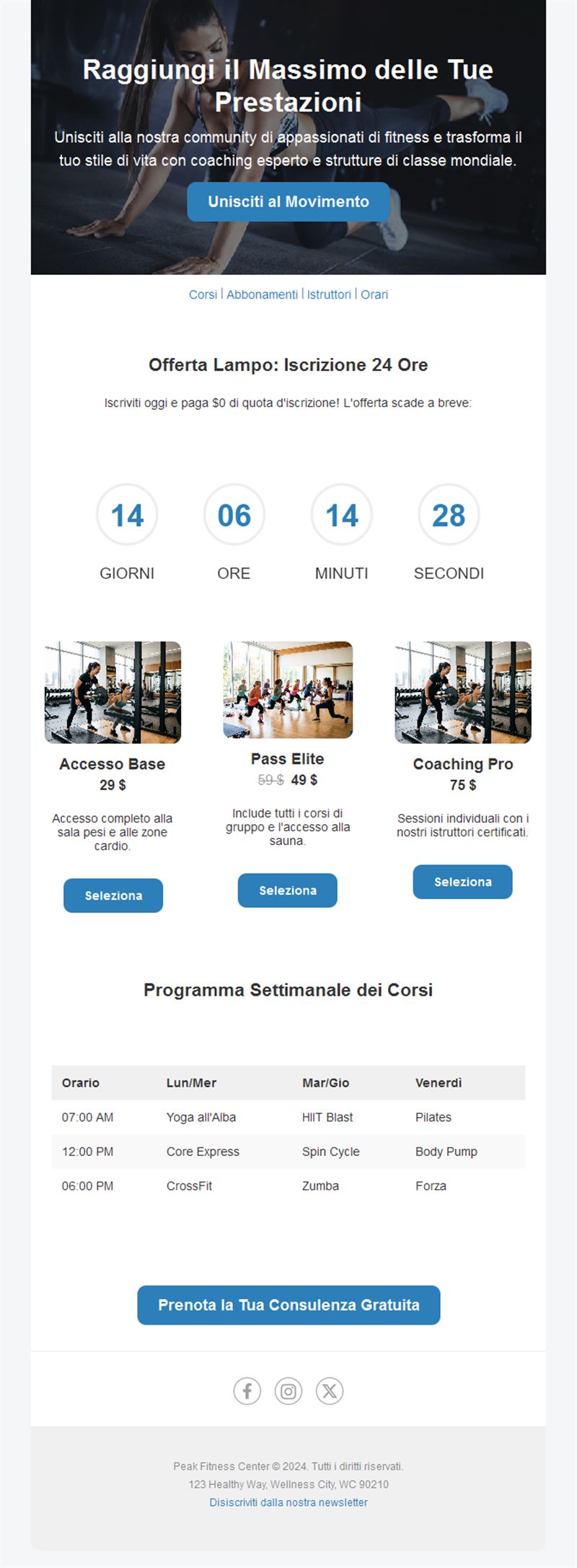 Active Lifestyle Emails