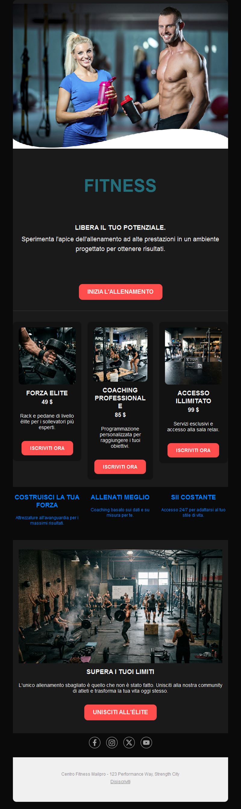 Workout Inspiration Emails