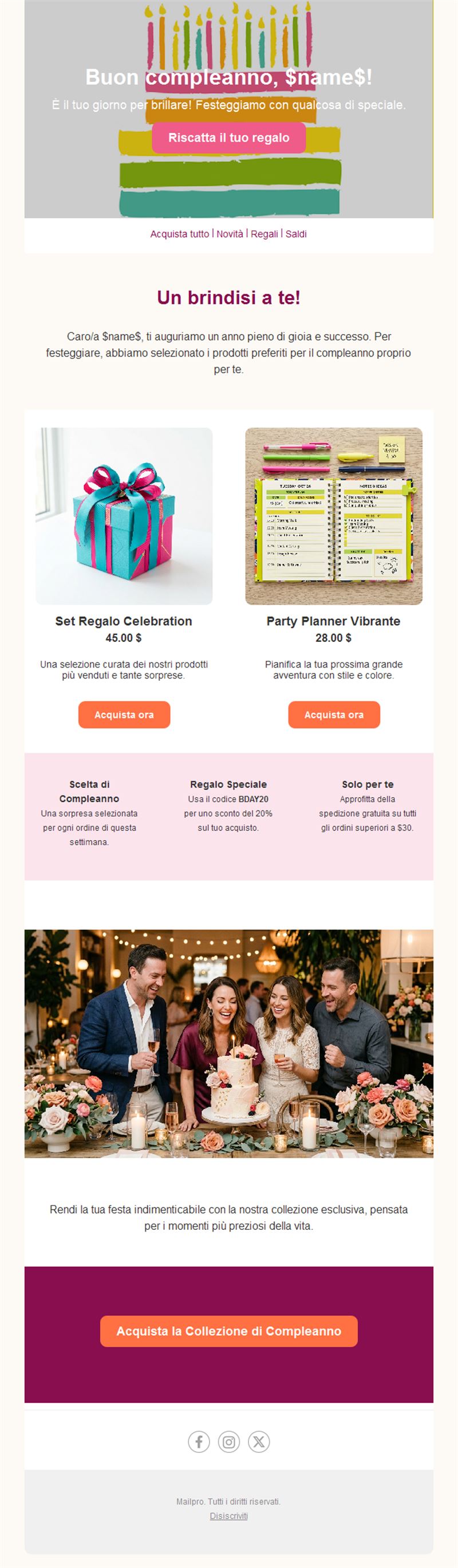 Birthday Message Emails