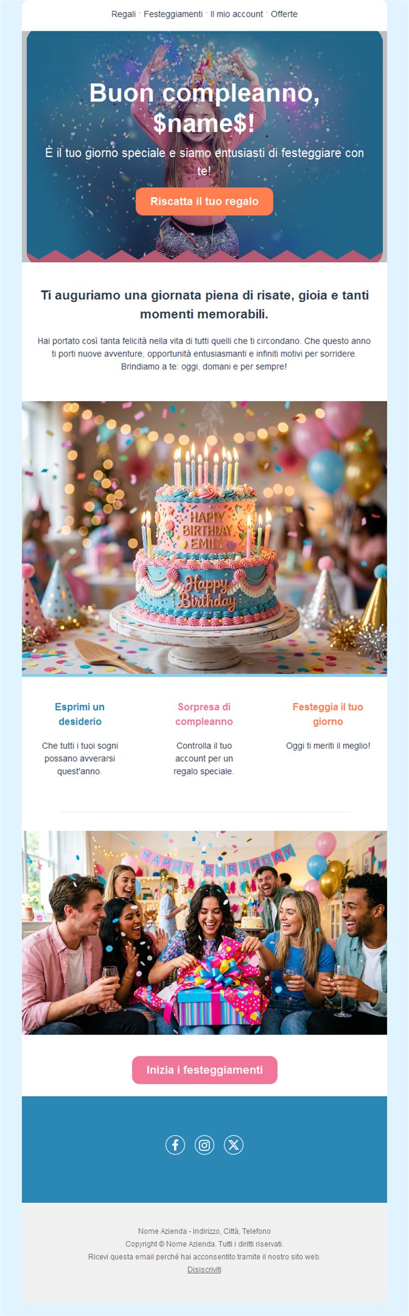 Birthday Email Template for Customers