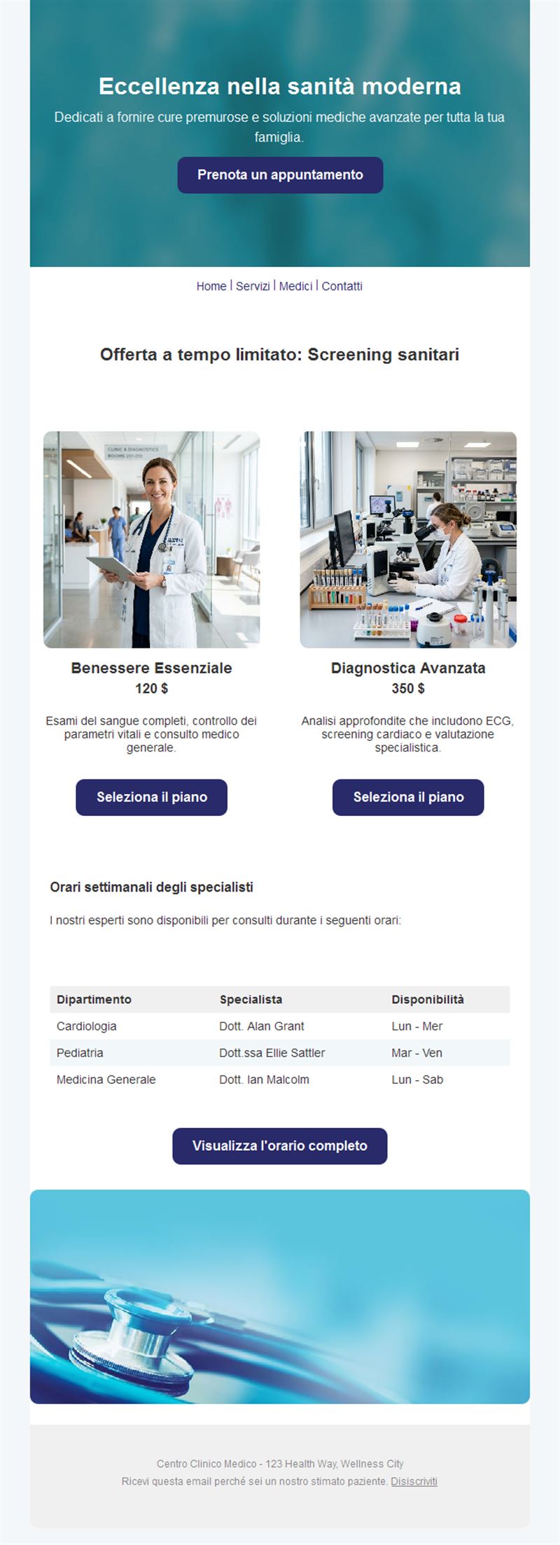 Health Tips Email Layout
