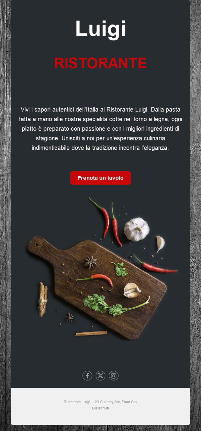 Food Alert Emails