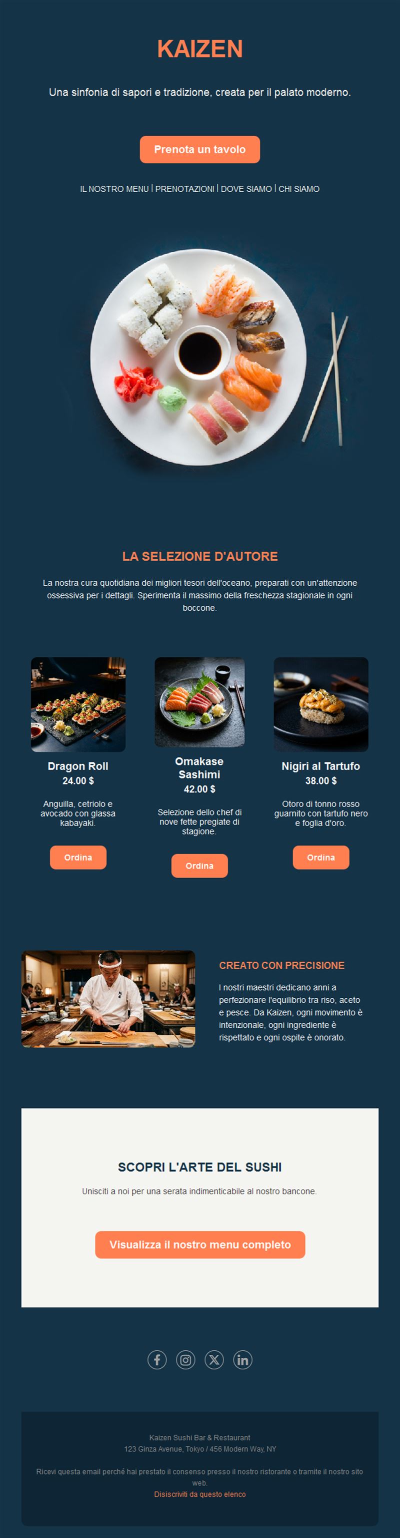 Dining Update Emails