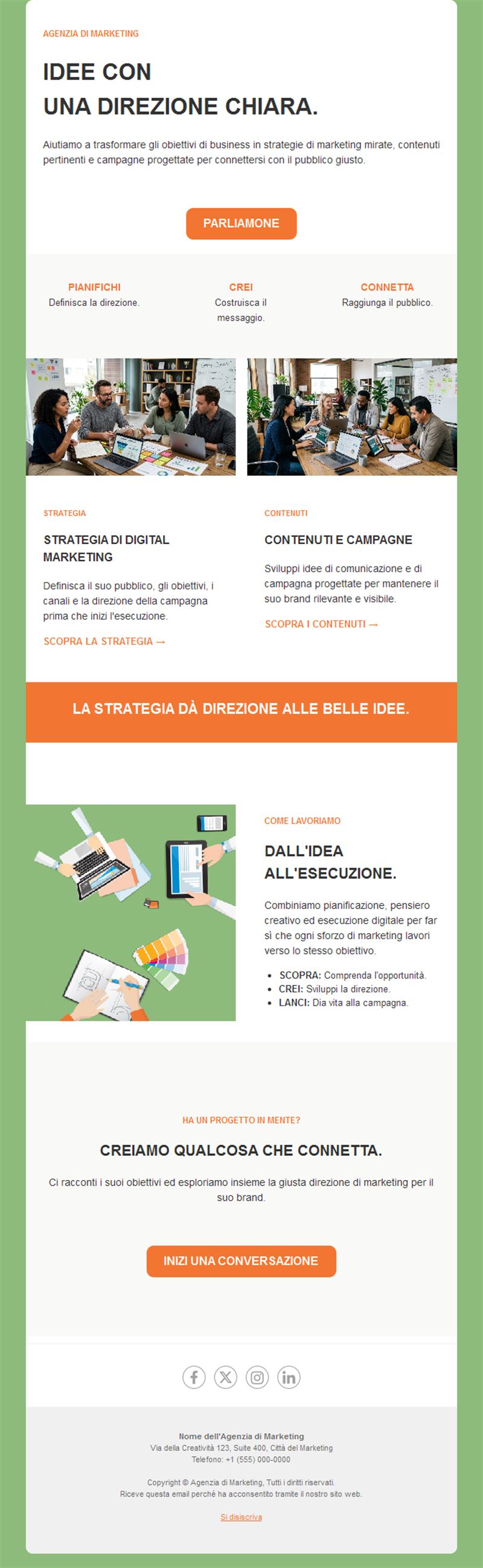 Newsletter di agenzia di marketing digitale