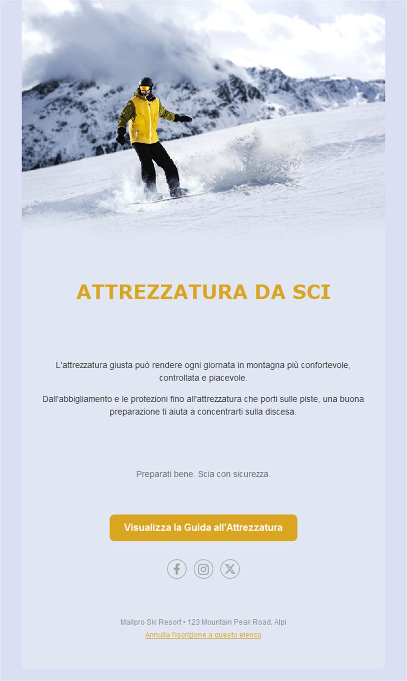 Snowboard Event Template