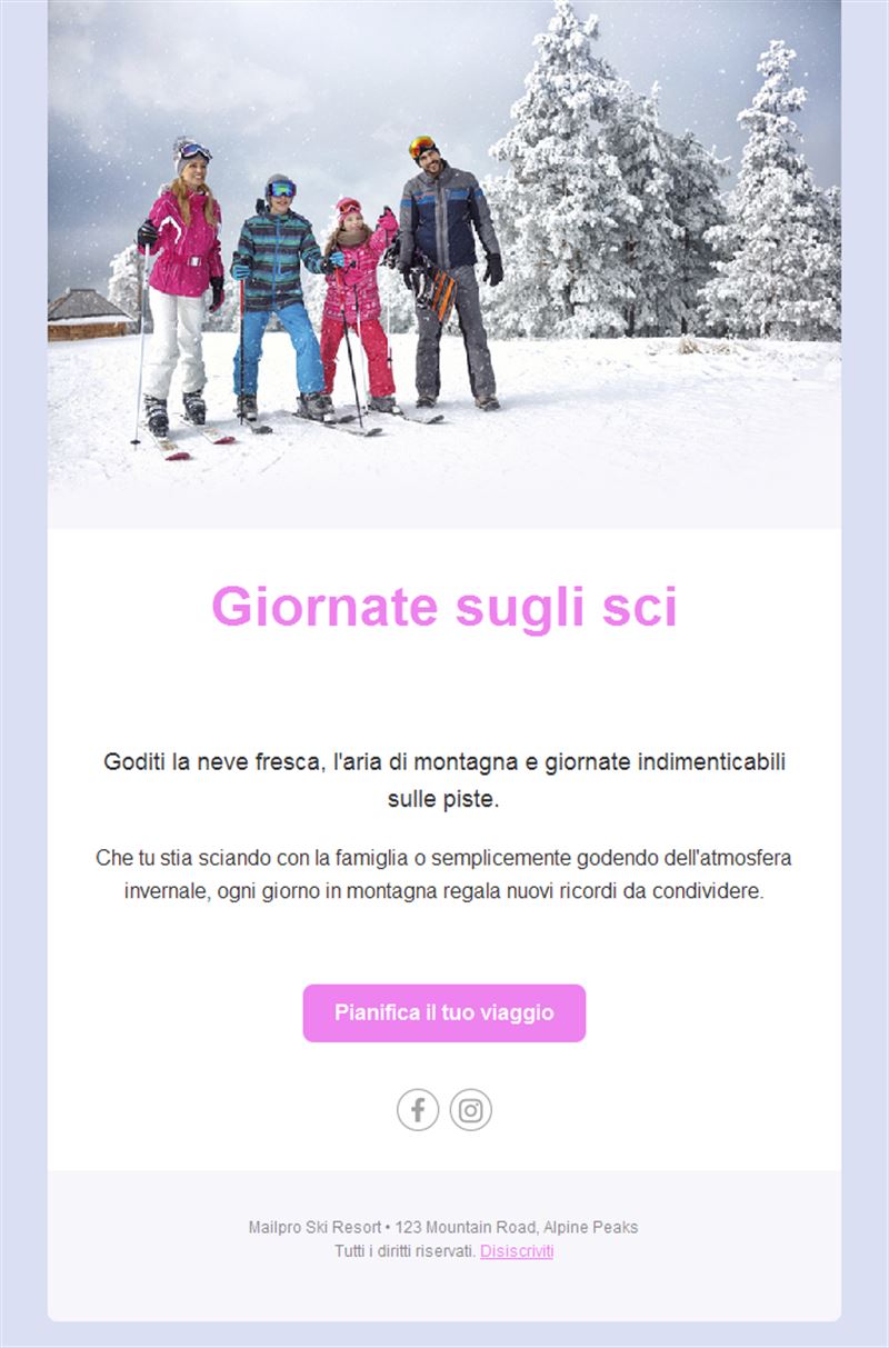 Ski Resort Newsletter