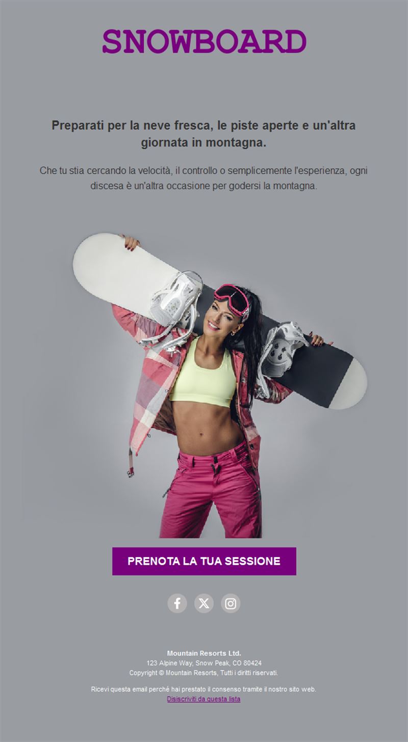 Winter Sports Template