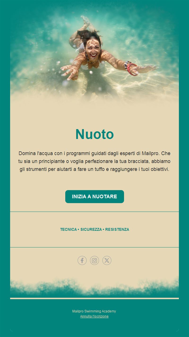 Swimming Event Emails