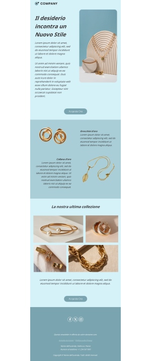 Template Email di Gioielli