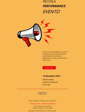 Template Email di Invito a Evento
