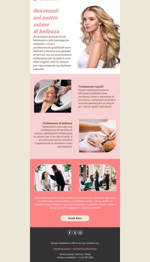 Template Email per Salone di Bellezza e Spa