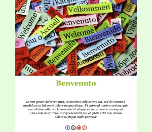 Modelli Email Benvenuto
