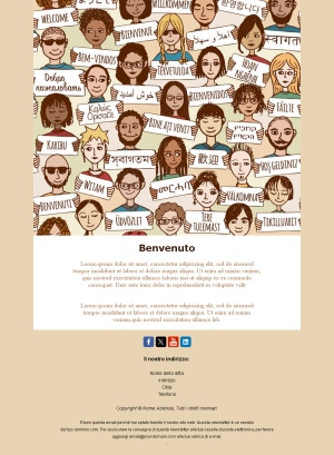 Layout Email Benvenuto Premium