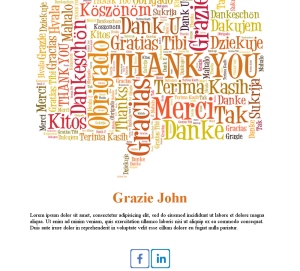 Email Template Grazie per Ordine