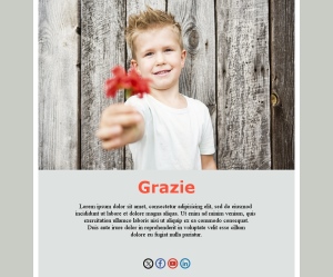Layout Email di Ringraziamento
