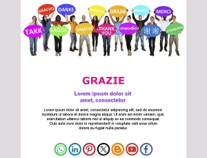 Template Email Messaggi Gratitudine