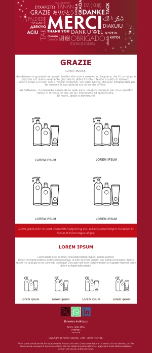 Email Template Grazie Iscrizione