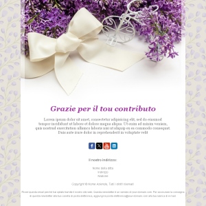 Template Email Grazie Post Acquisto