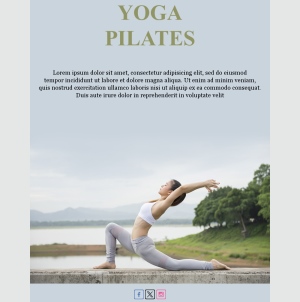 Template Email per Yoga & Pilates