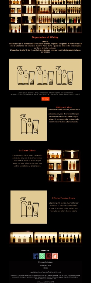 Template Email Cocktail Tapas