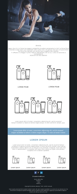 Template Email Fitness Journey