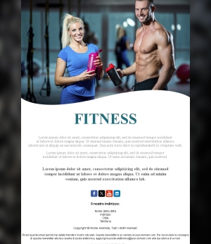 Template Email Fitness Program