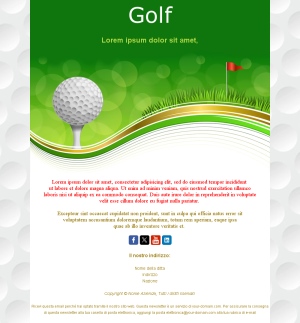 Template Email Scuola Golf