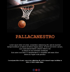 Template Email Calendario Basket