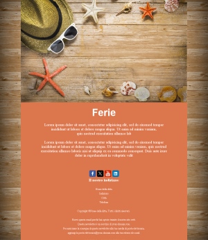 Email di Buone Vacanze