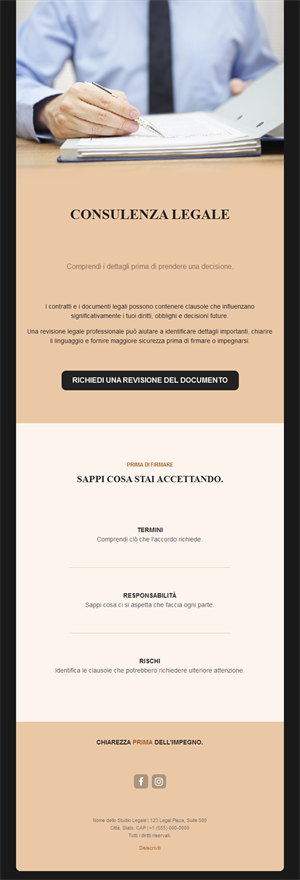 Email revisione dei contratti