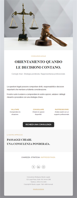 Email consulenza per studio legale