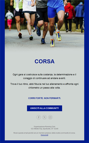 Energizing Running Event Templates