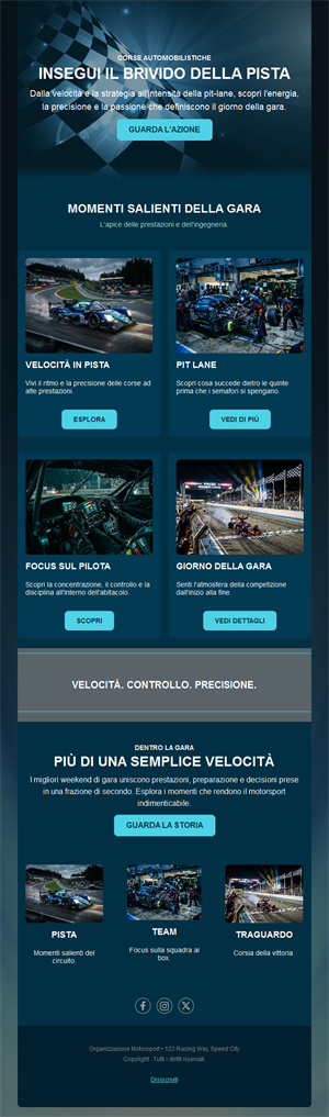 Newsletter highlights gara di endurance