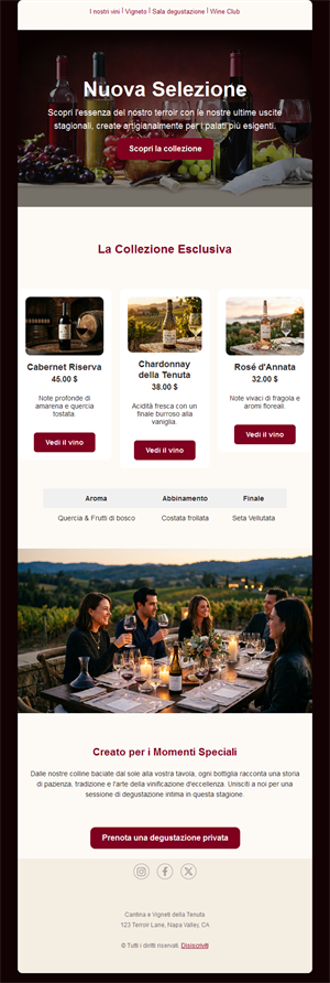 Vineyard Email Designs