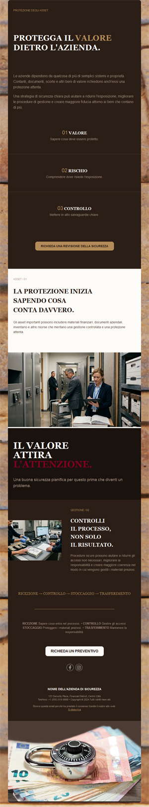 Email di protezione dei beni aziendali