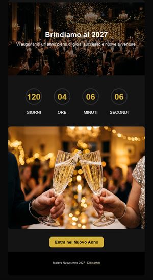 Modello email Buon Anno 2027