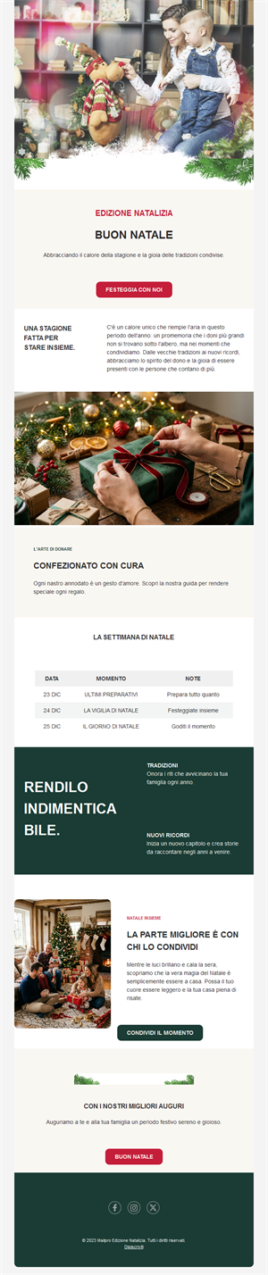 Holiday Email Designs